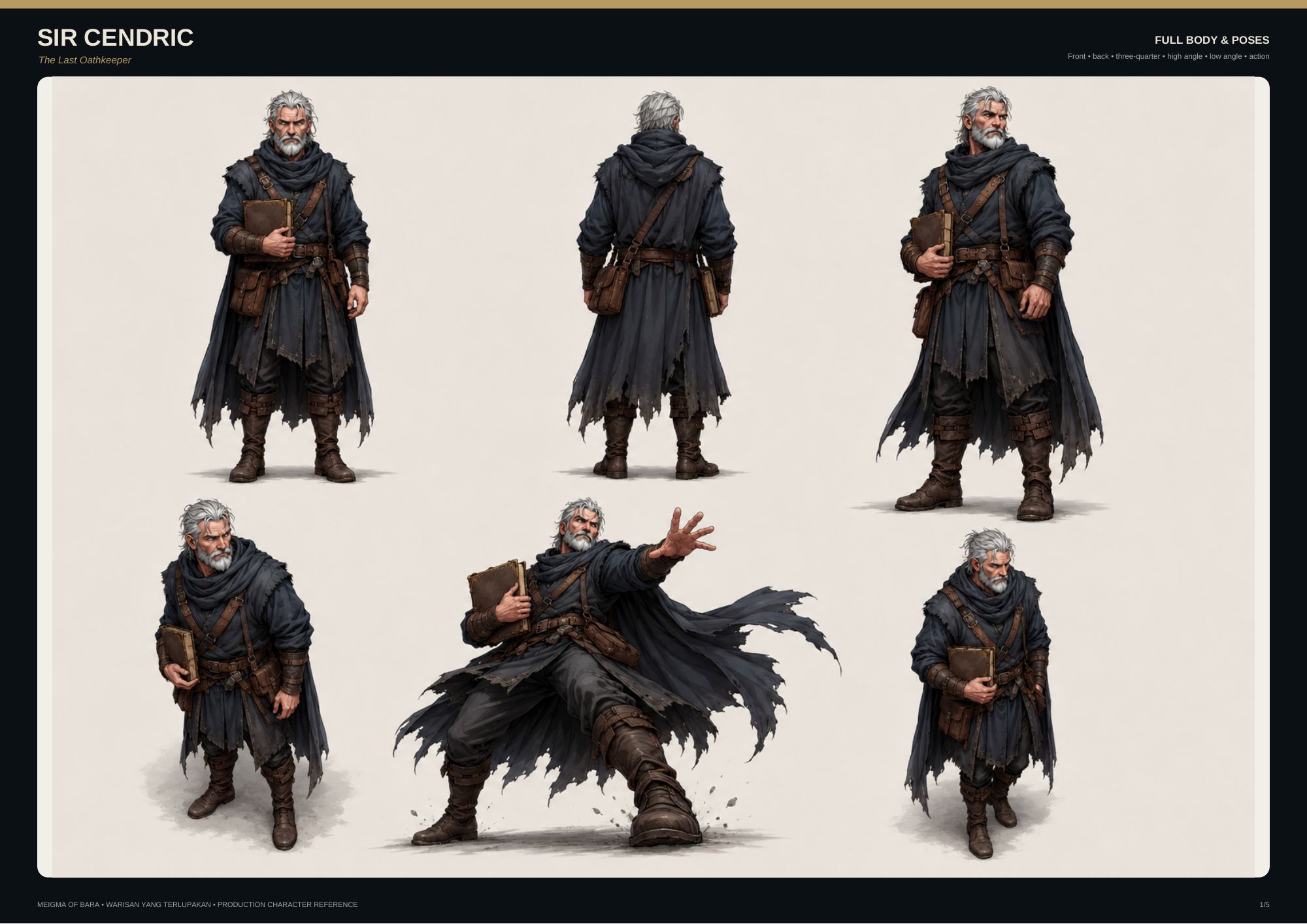 Sir Cendric character sheet page 1