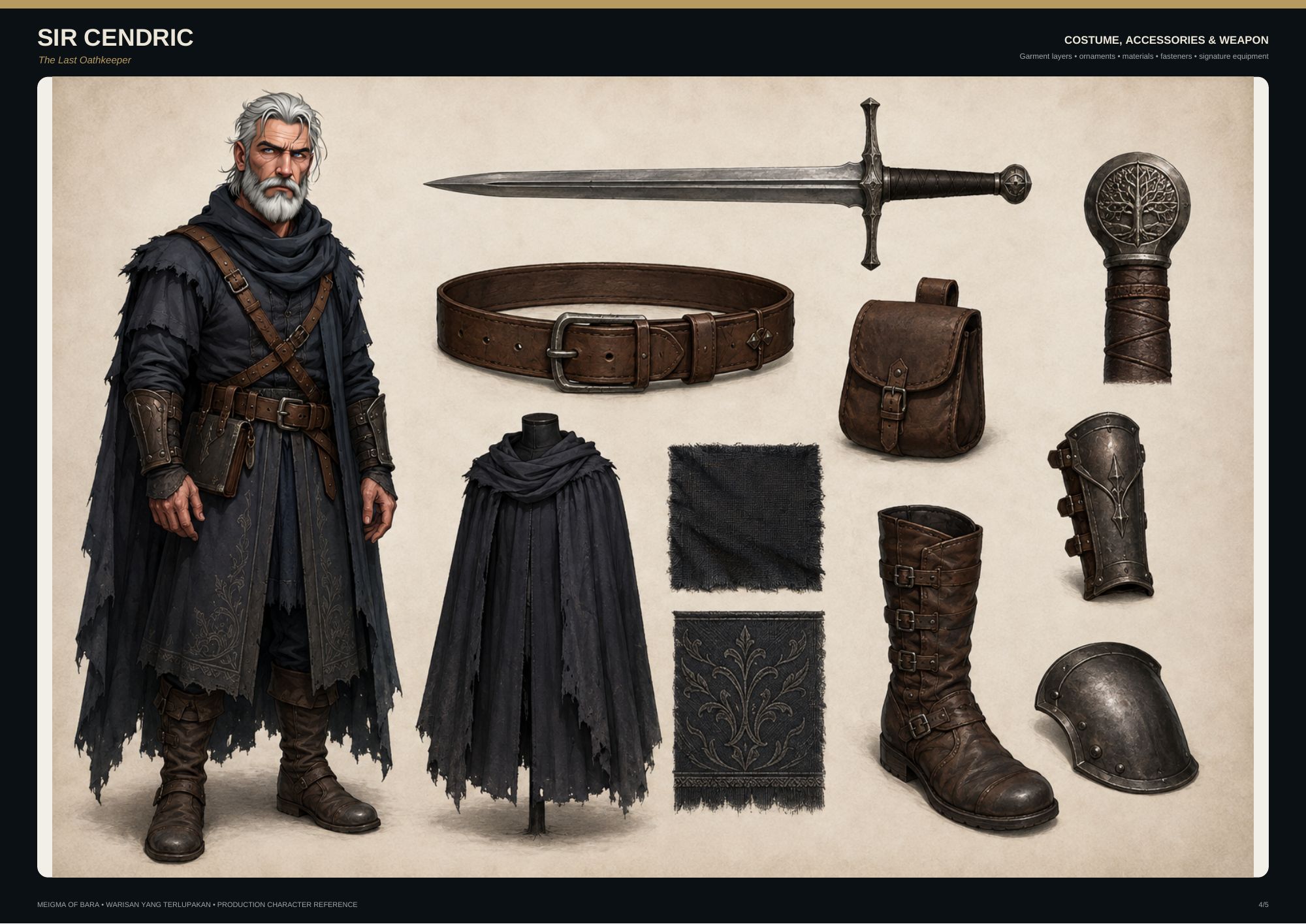 Sir Cendric character sheet page 4